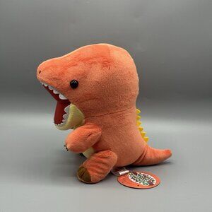 Dynamic Earth Yamani Orange Dino Plush 8" NEW